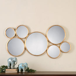 Kanna Gold Wall Mirror