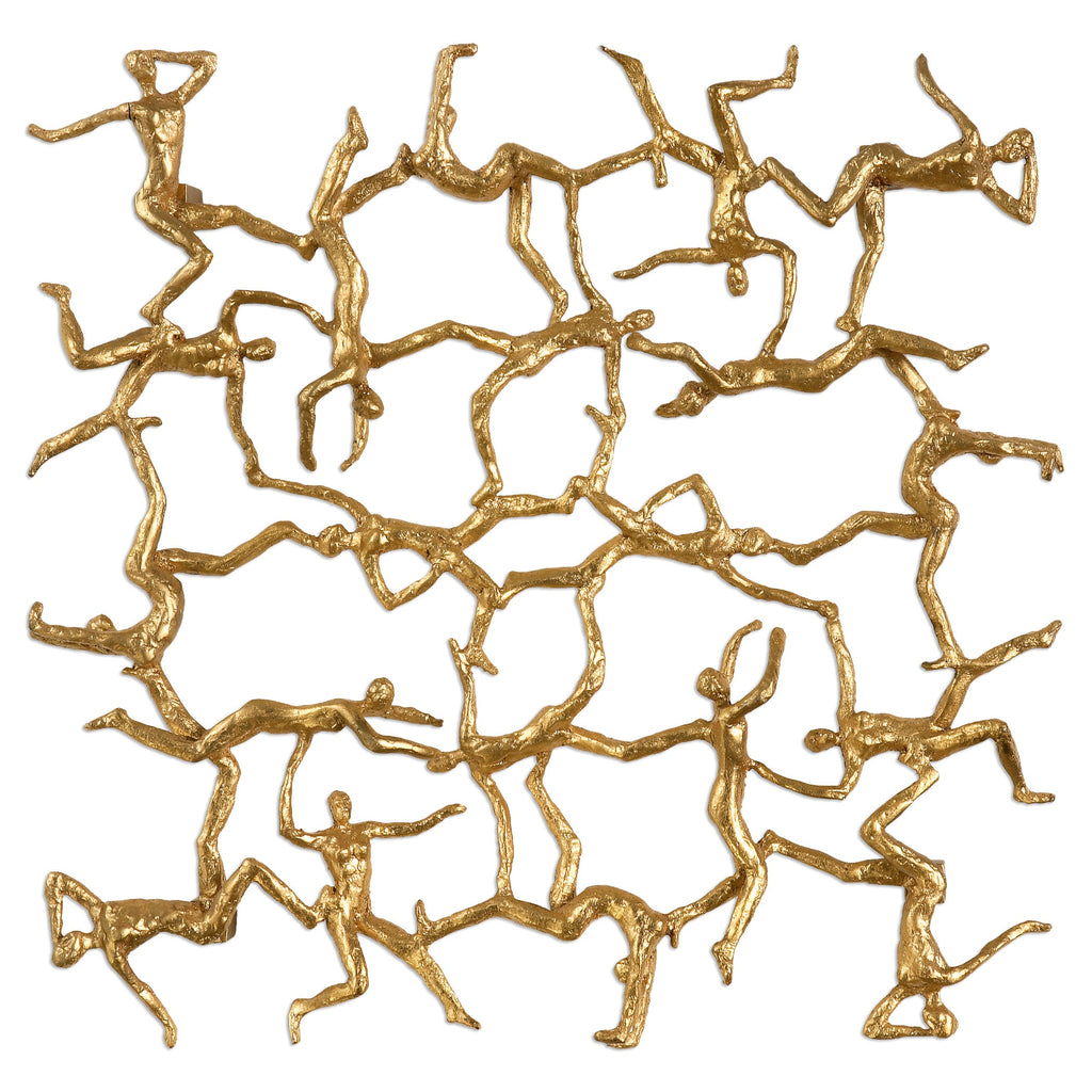 Golden Gymnasts Wall Art