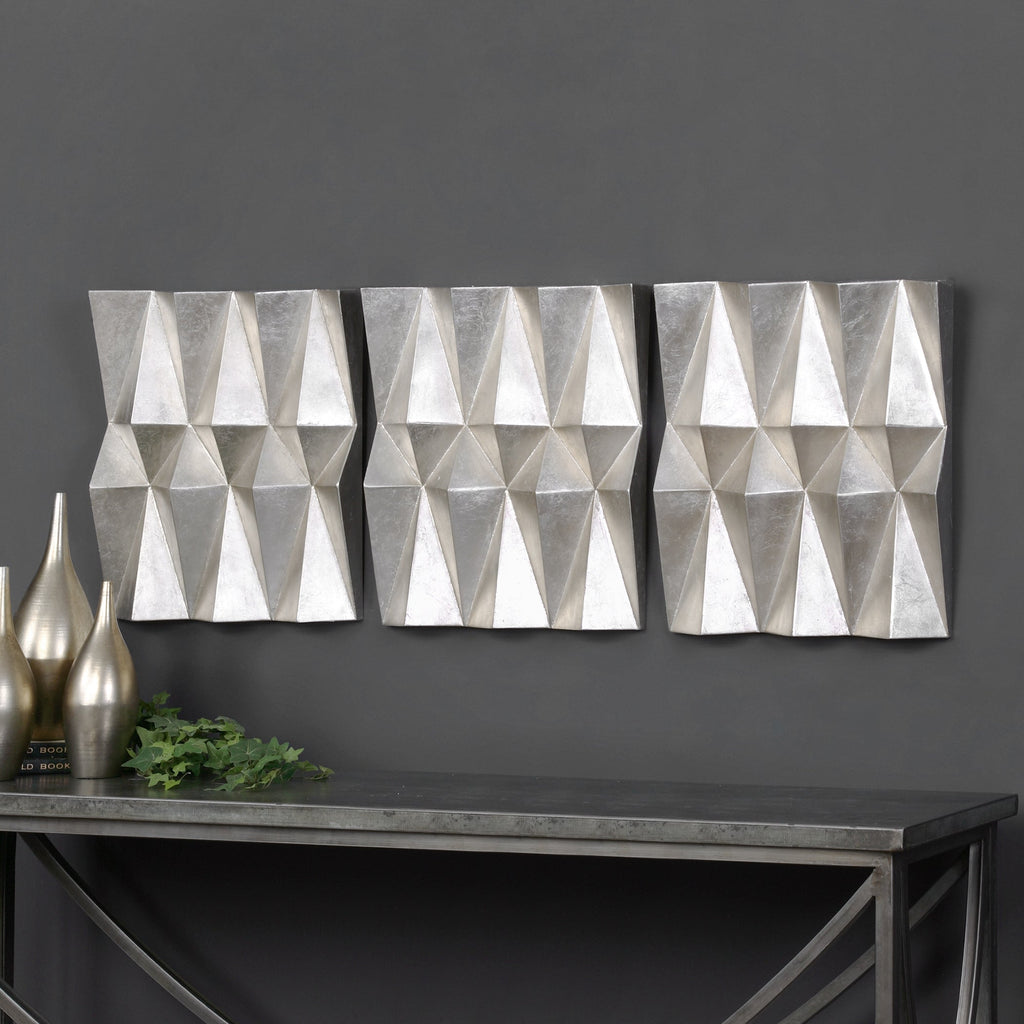 Maxton Multi-Faceted Panels Set of 3