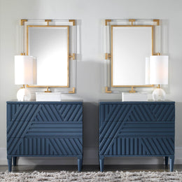 Balkan Modern Gold Wall Mirror