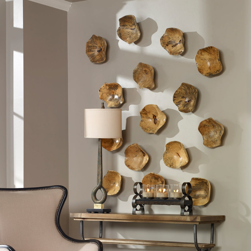 Tamarine Wood Wall Art Set of 3