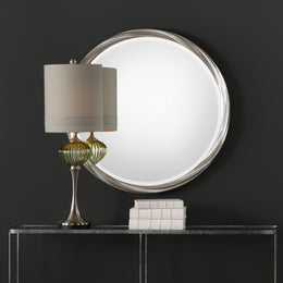 Orion Silver Round Mirror