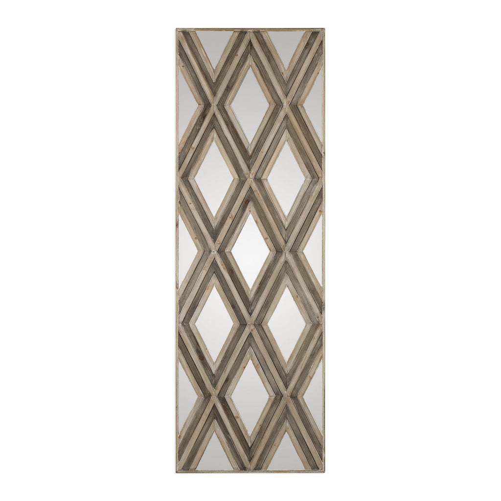 Tahira Geometric Argyle Pattern Wall Mirror