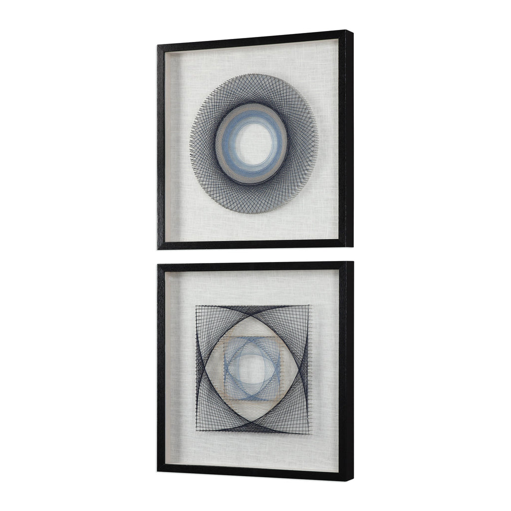 String Duet Geometric Art Set of 2