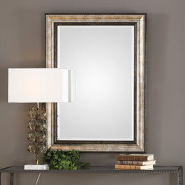 Shefford Antiqued Silver Mirror