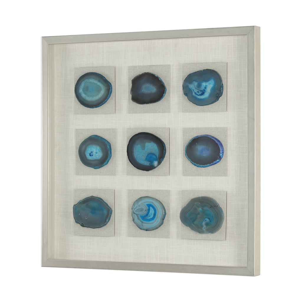 Cerulean Blue Stone Shadow Box