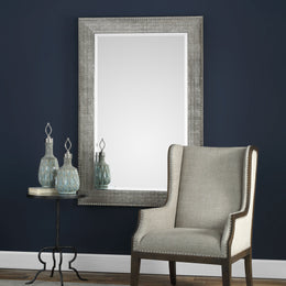 Leiston Metallic Silver Mirror