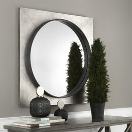 Solomon Metallic Silver Mirror