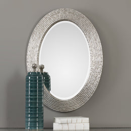 Conder Oval Silver Mirror