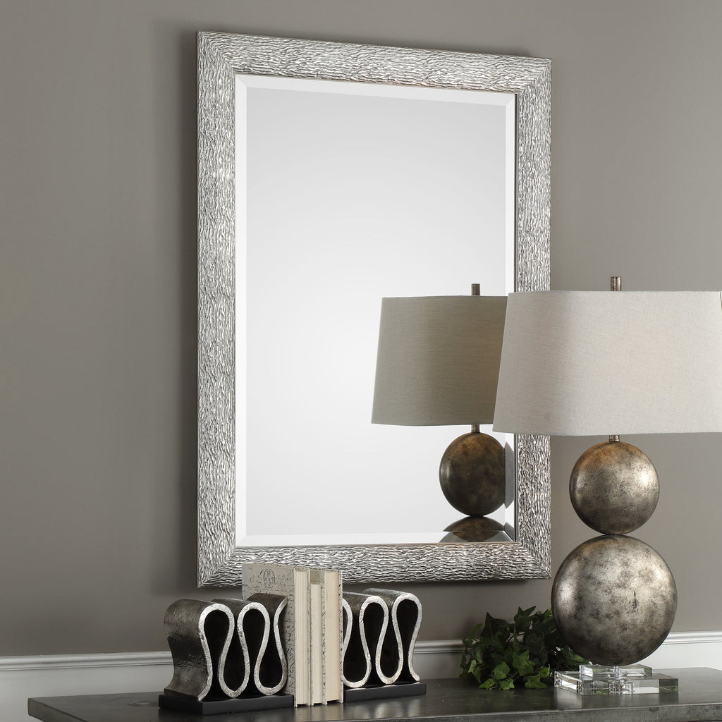 Mossley Metallic Silver Mirror