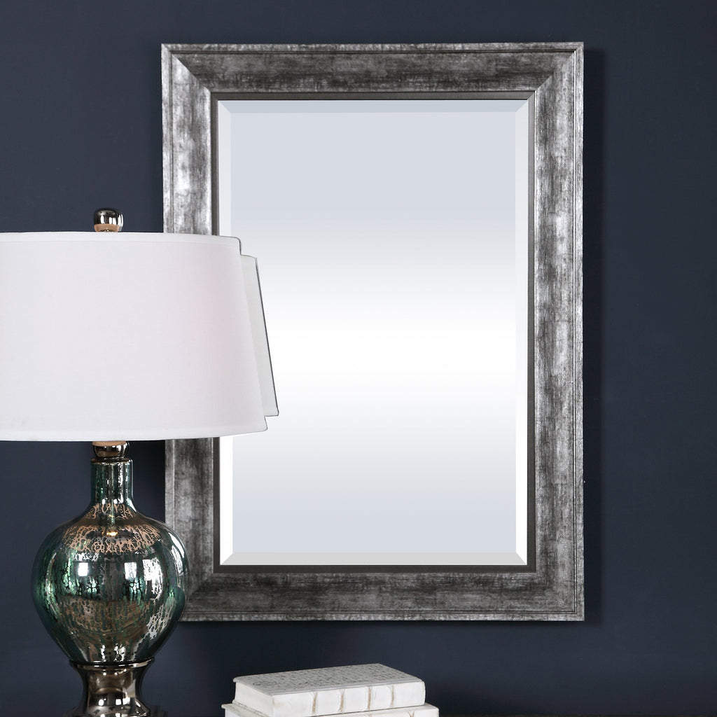 Affton Burnished Silver Mirror