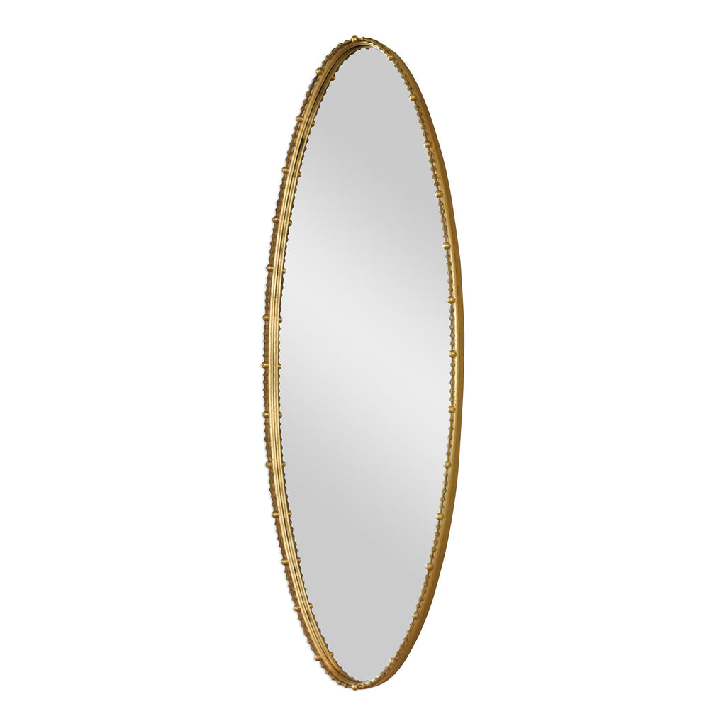 Hadea Gold Oval Mirror