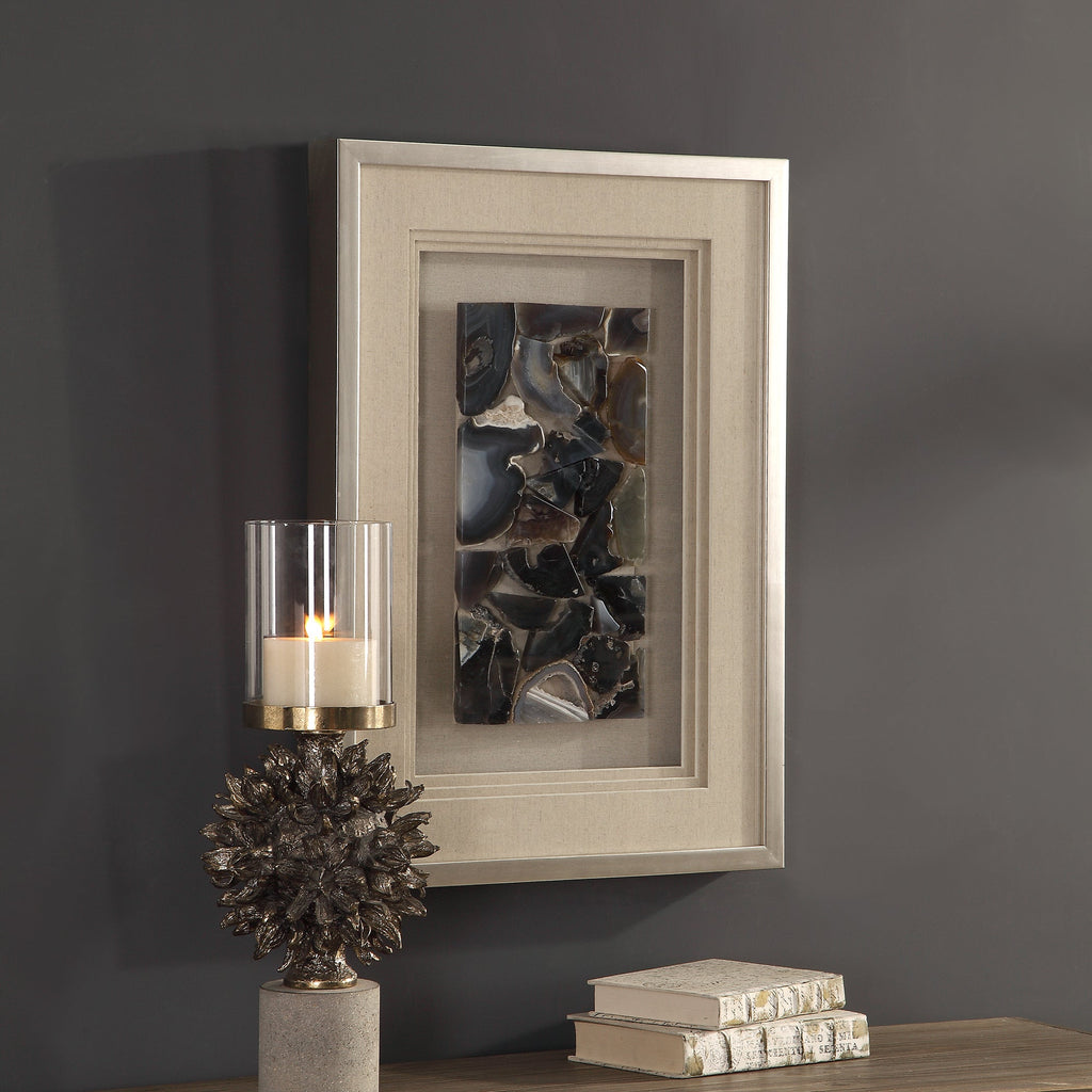 Seana Agate Stone Shadow Box