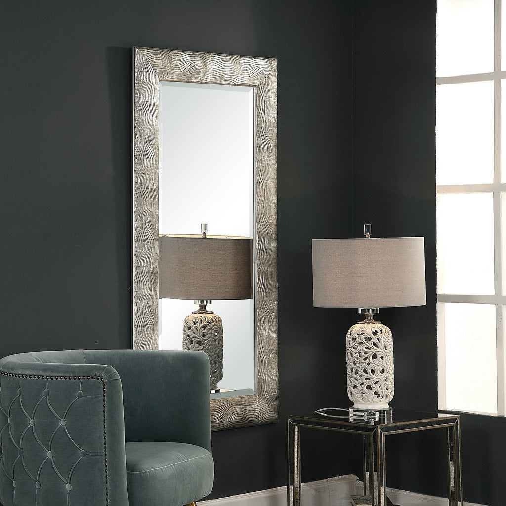 Maeona Metallic Silver Mirror