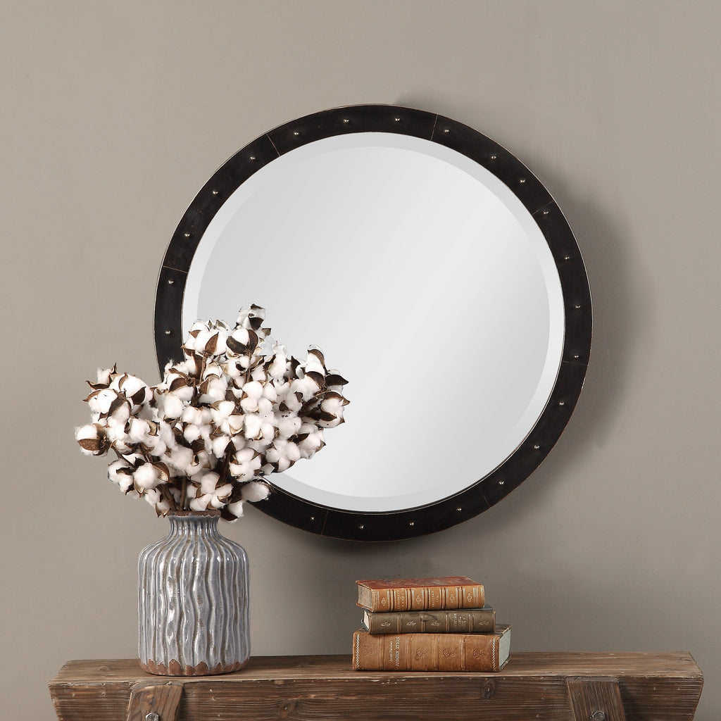 Beldon Round Industrial Mirror