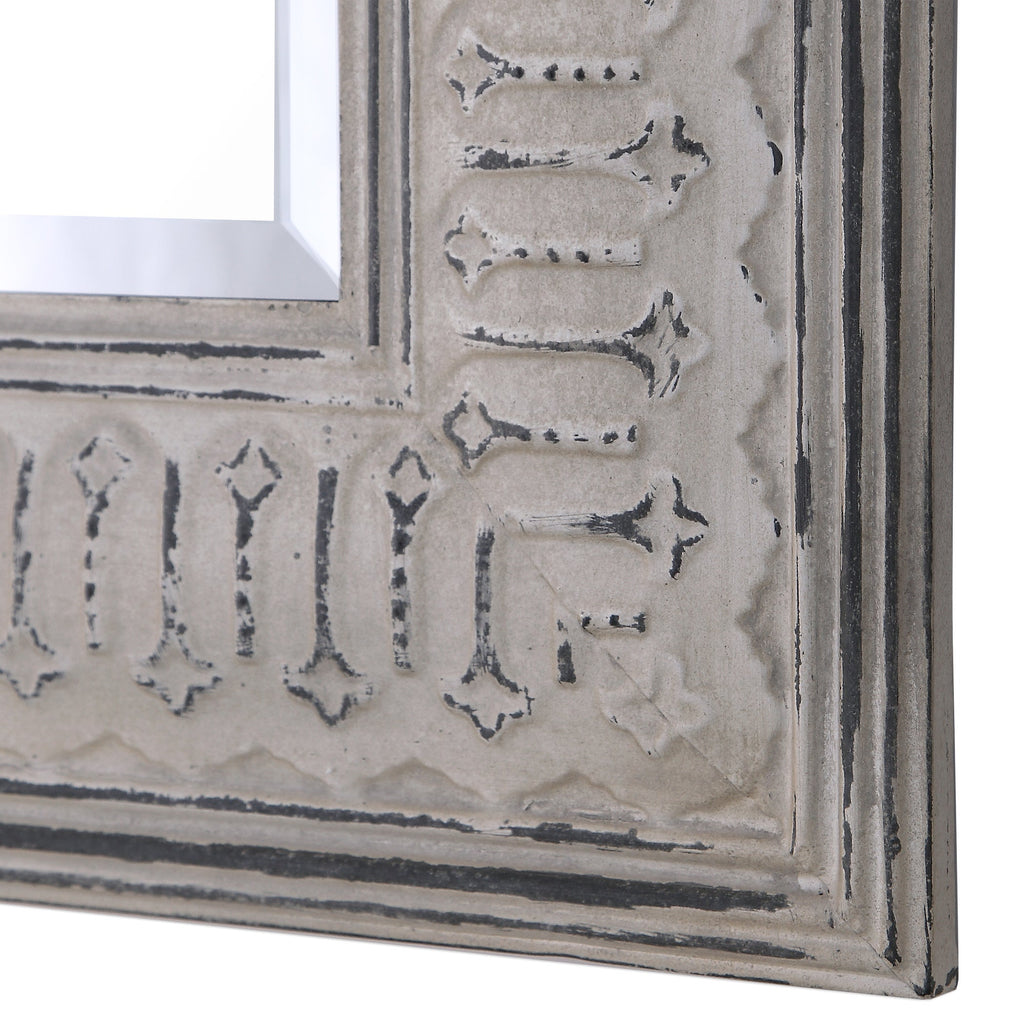 Argenton Aged Gray Rectangle Mirror