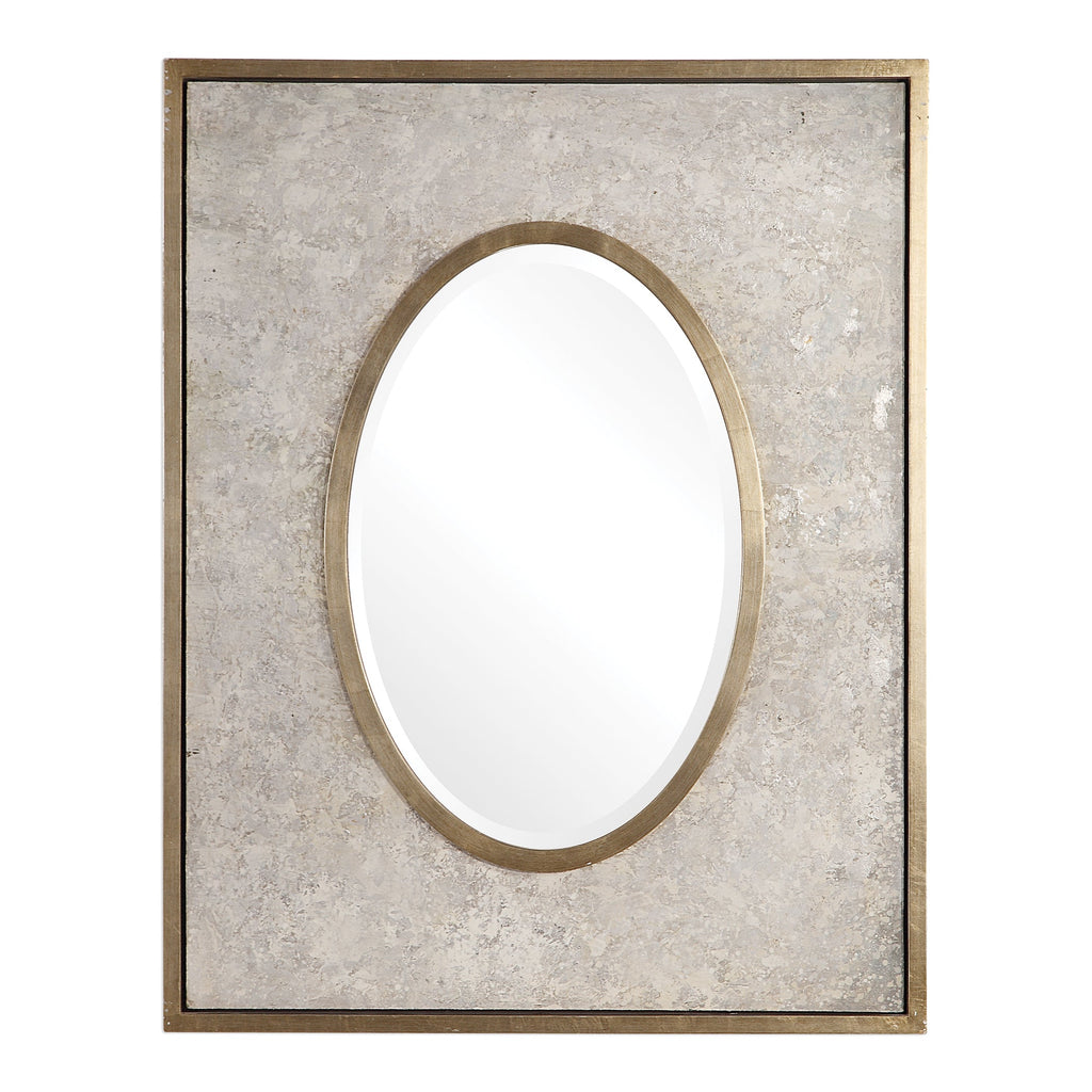 Gabbriel Aged Oval Mirror