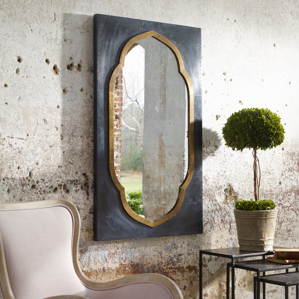 Shanti Moroccan Bronze Mirror