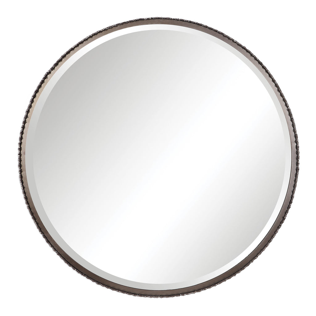 Ada Round Steel Mirror