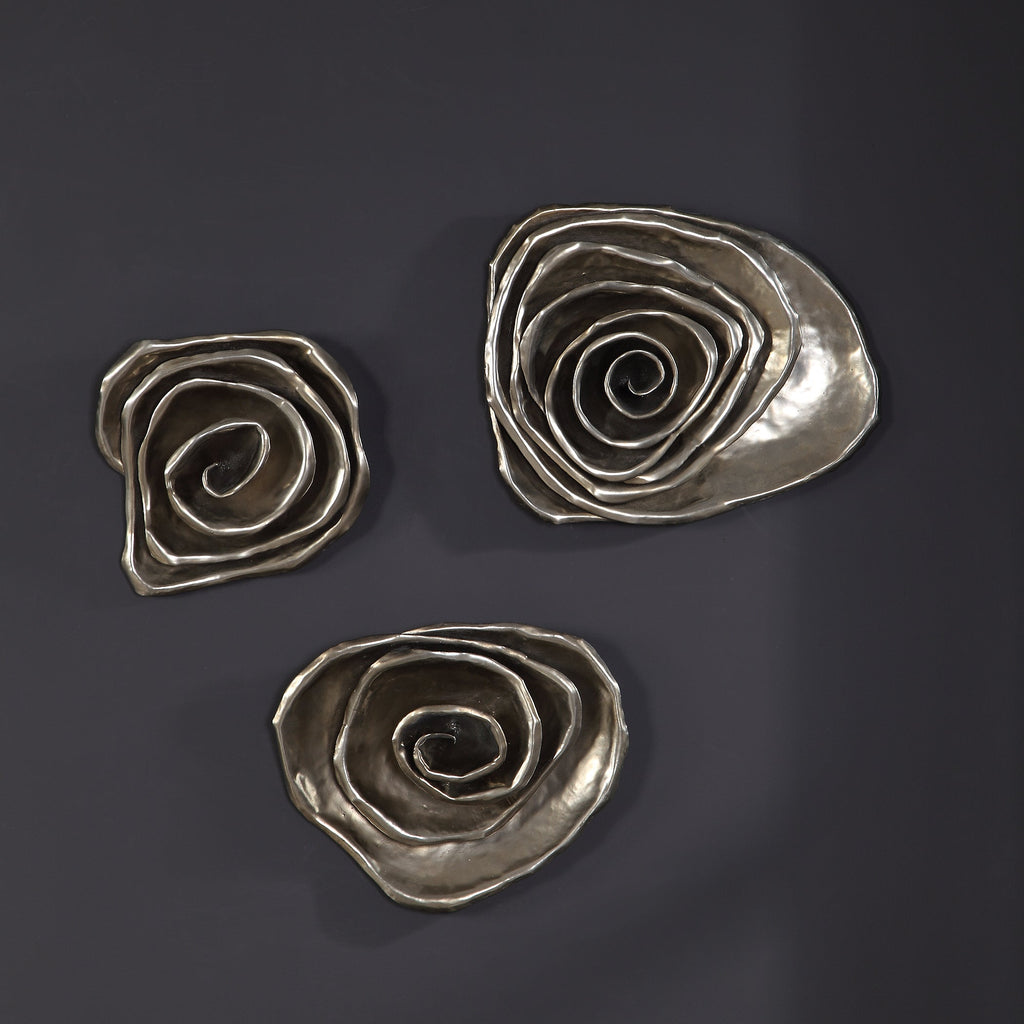 Amalie Metal Spiral Wall Decor, Set of 3