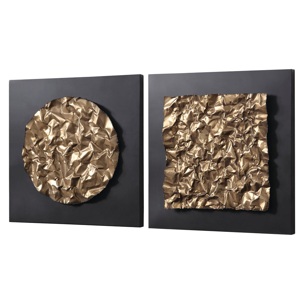 Boaz Gold Wall Decor, Set/2