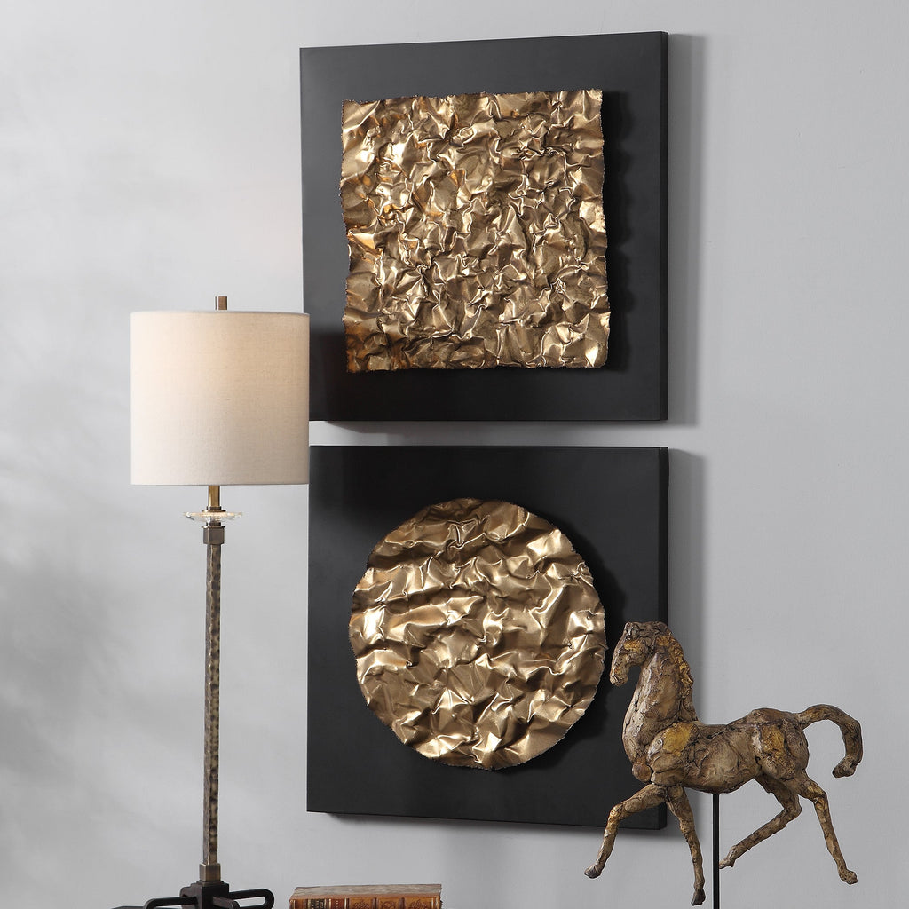 Boaz Gold Wall Decor, Set/2