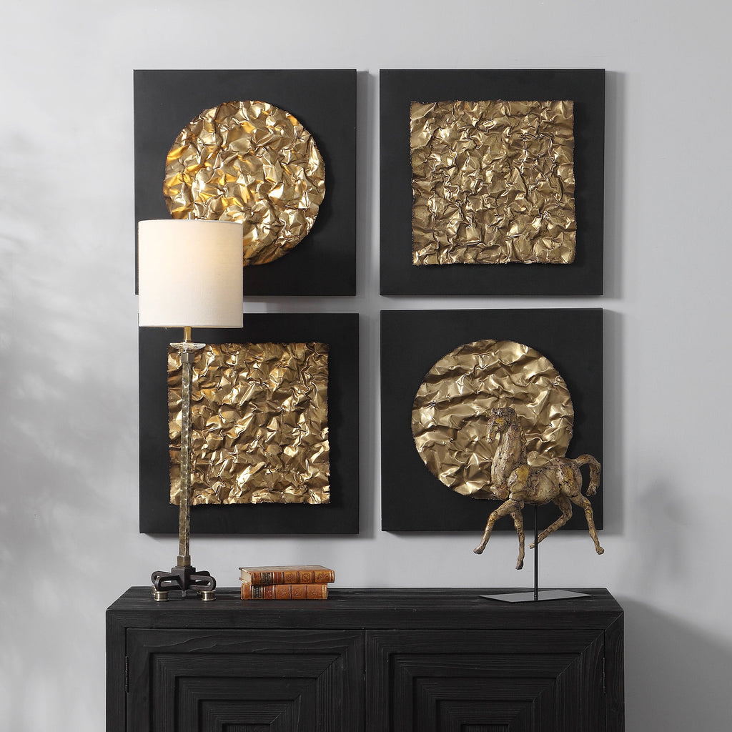 Boaz Gold Wall Decor, Set/2