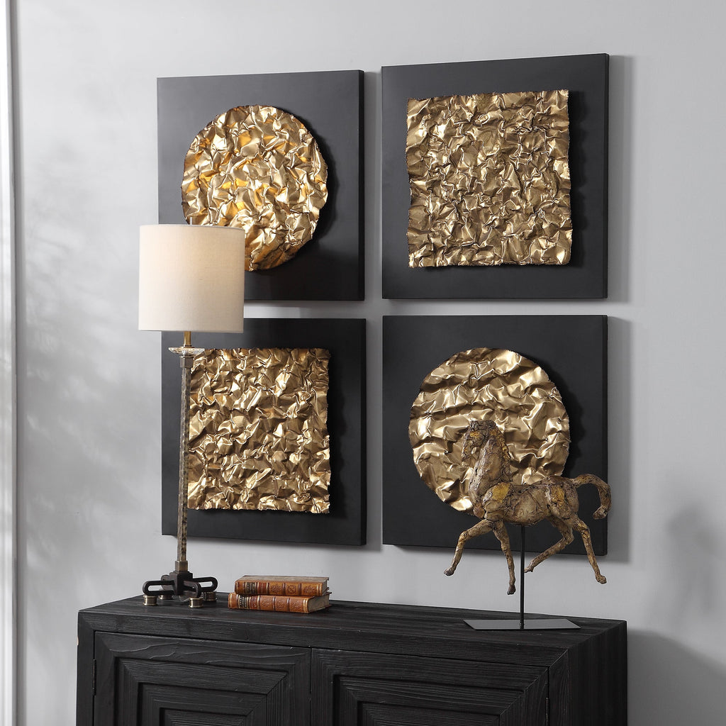 Boaz Gold Wall Decor, Set/2