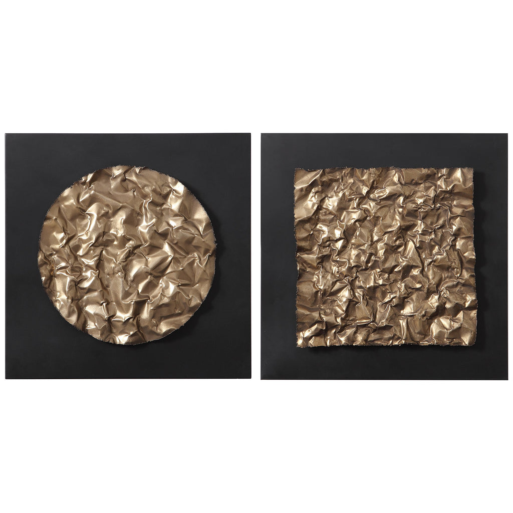 Boaz Gold Wall Decor, Set/2