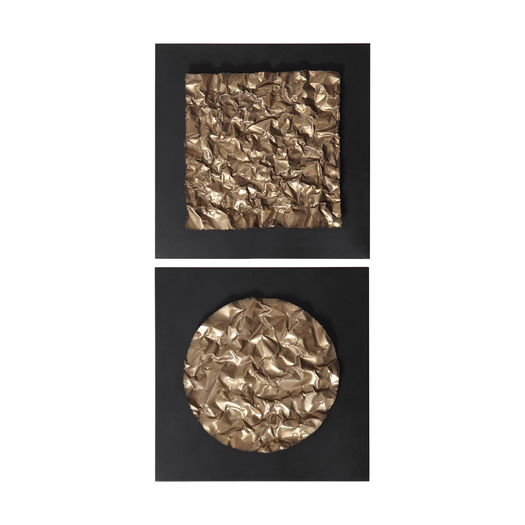 Boaz Gold Wall Decor, Set/2