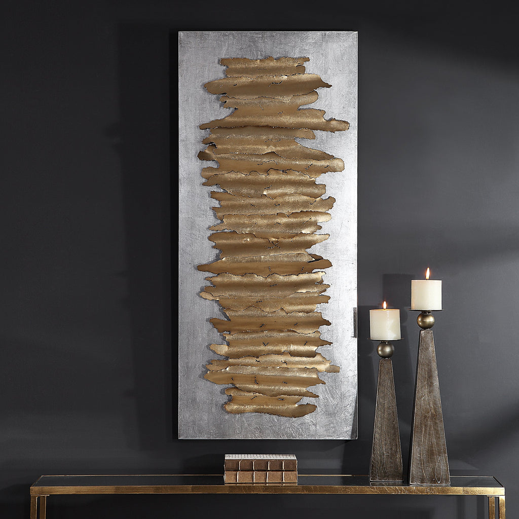 Lev Gold Metal Wall Decor