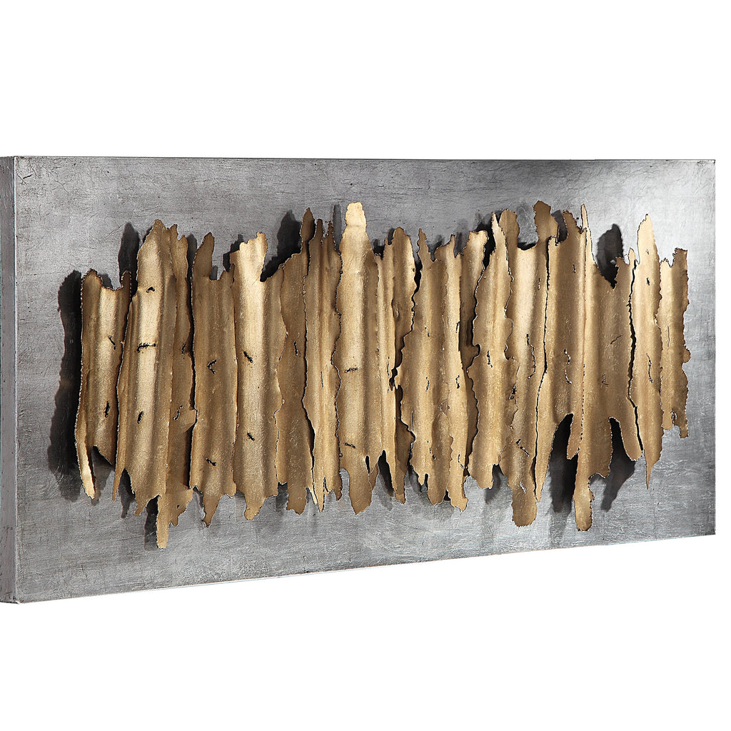 Lev Gold Metal Wall Decor