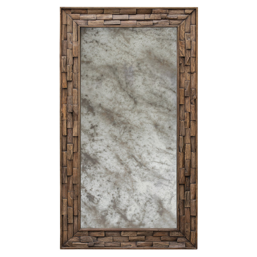 Damon Mosaic Wood Mirror