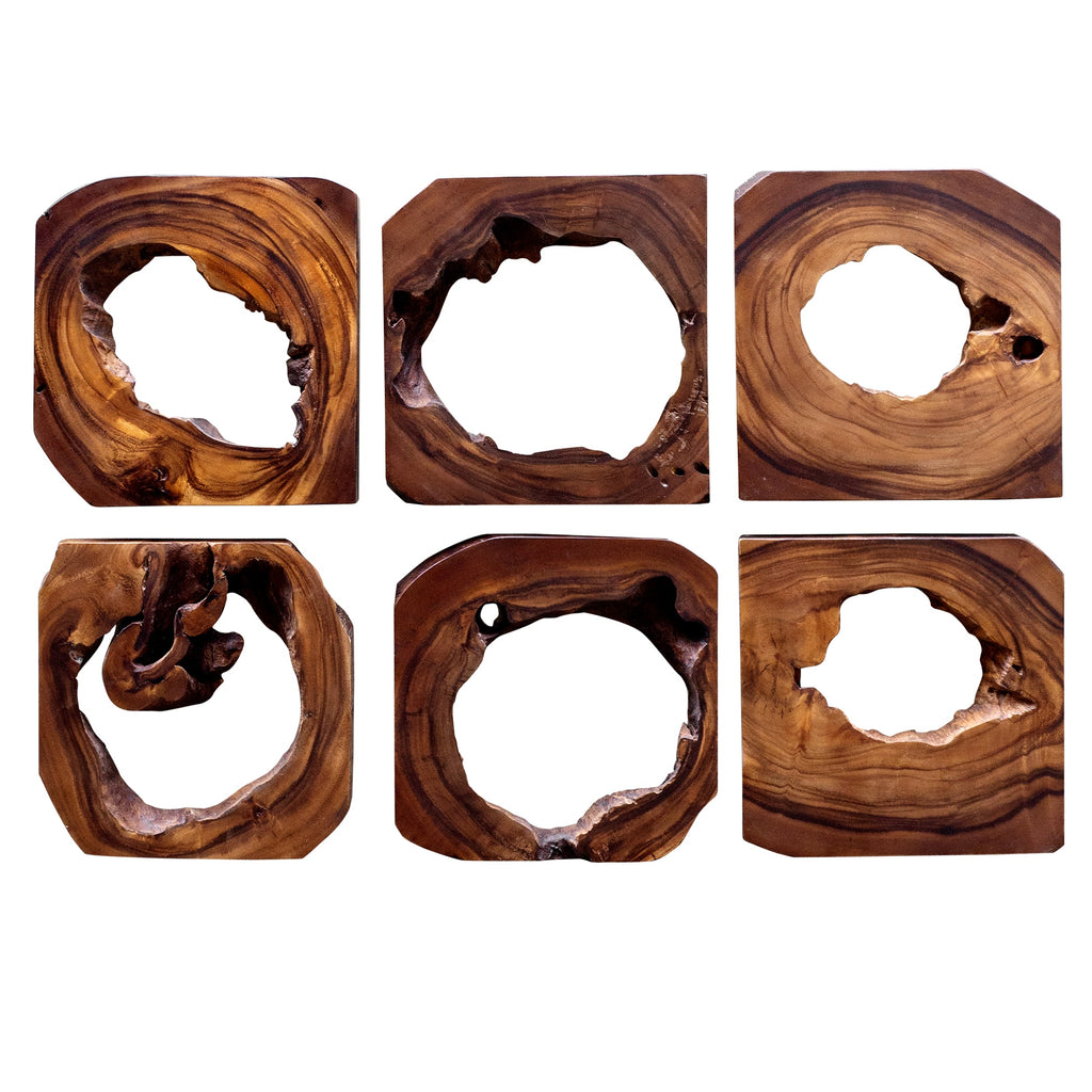 Adlai Wood Wall Art Set of 6