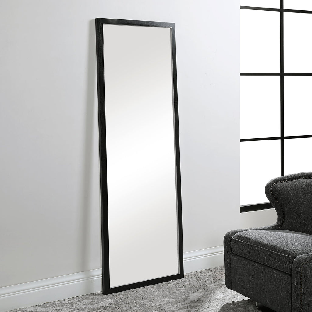 Avri Oversized Dark Wood Mirror