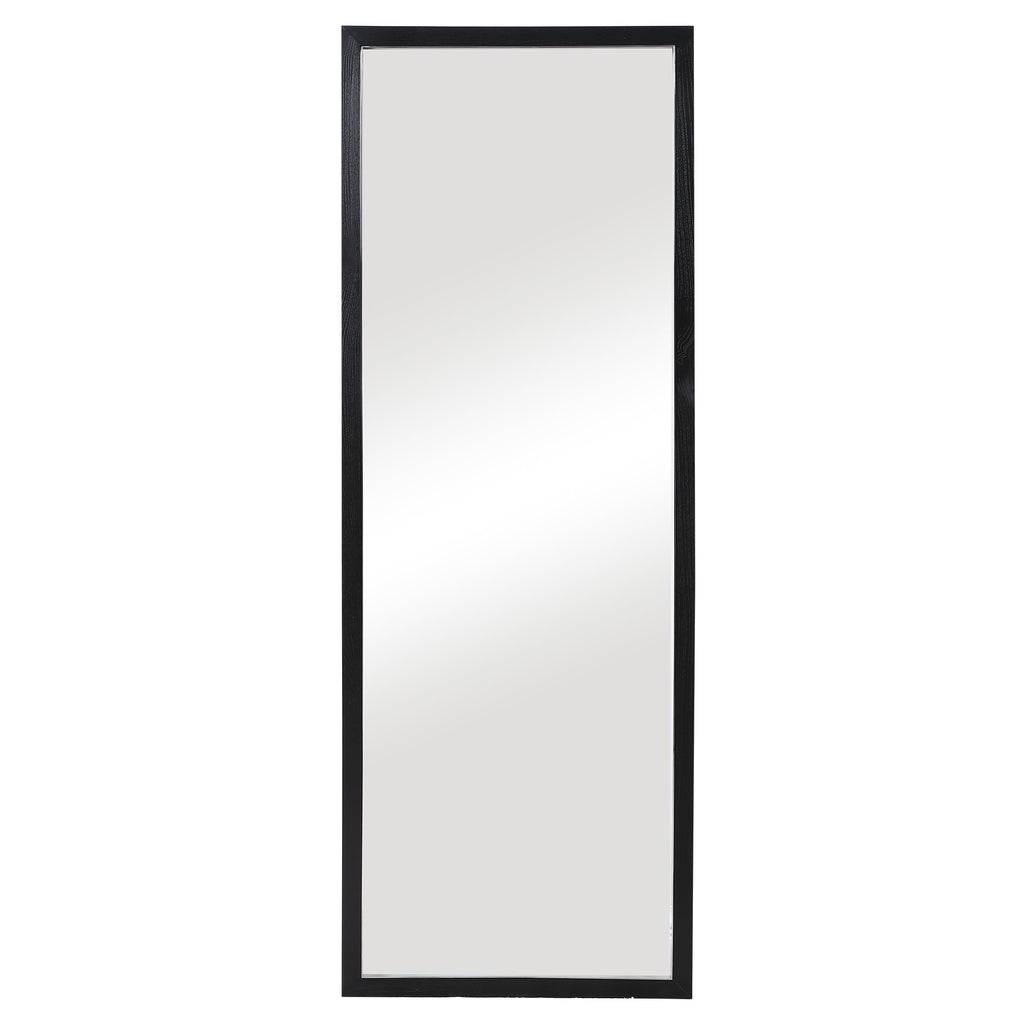 Avri Oversized Dark Wood Mirror