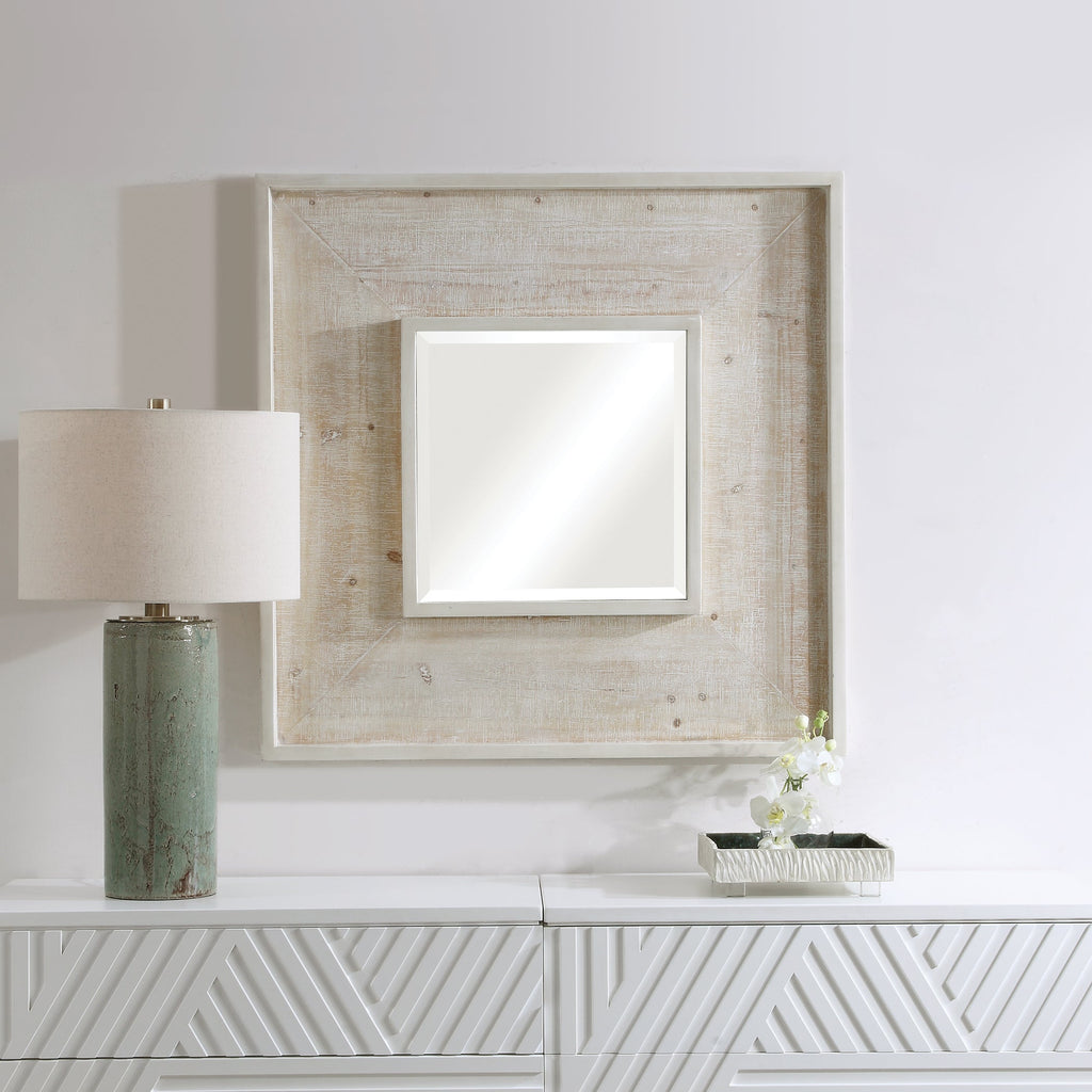 Alee Driftwood Square Mirror