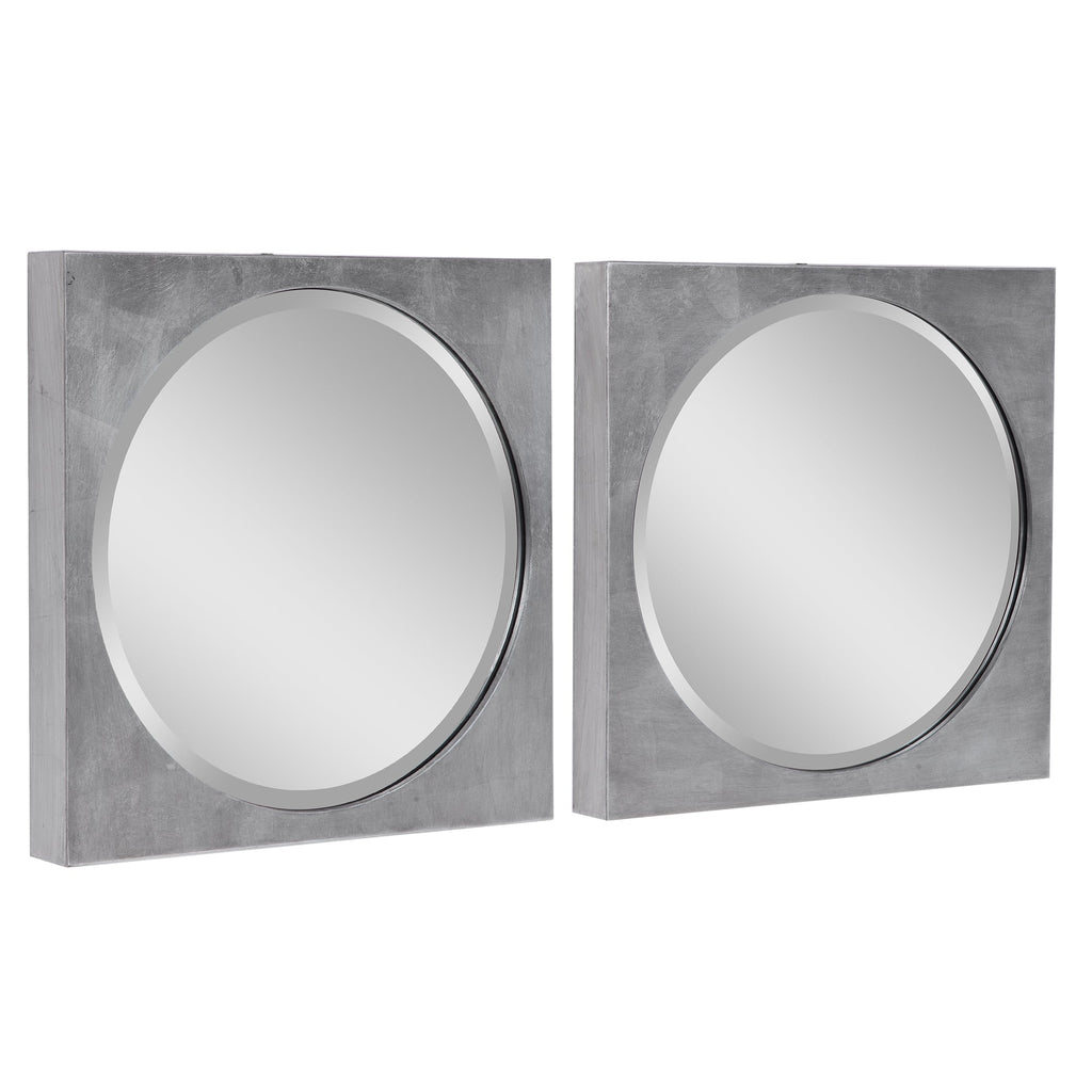 Aletris Modern Square Mirrors, Set of 2