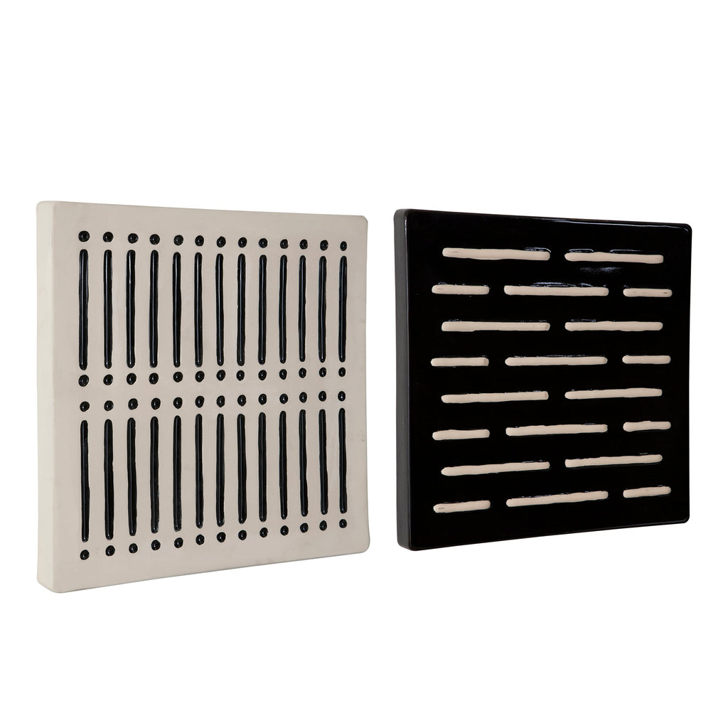 Domino Effect Modern Wall Decor, Set of 2