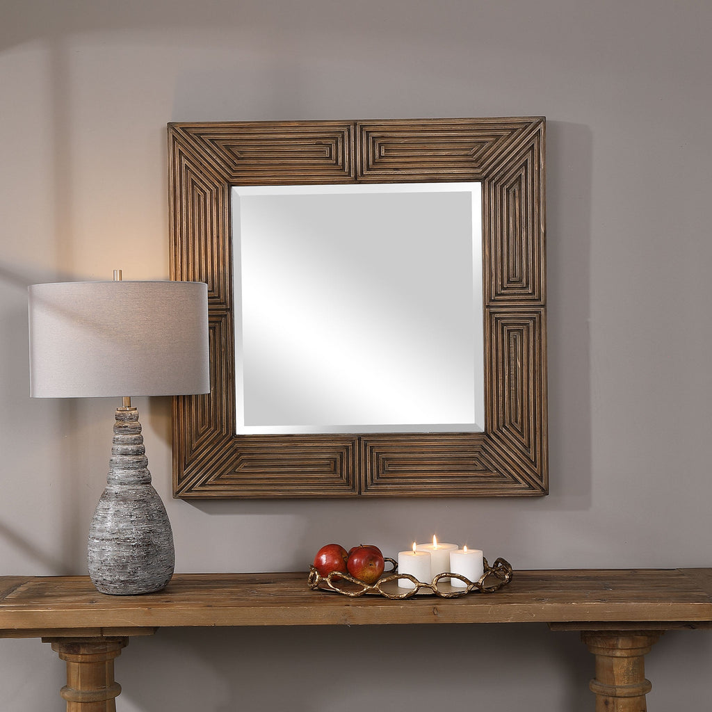 Traveler Geometric Square Mirror