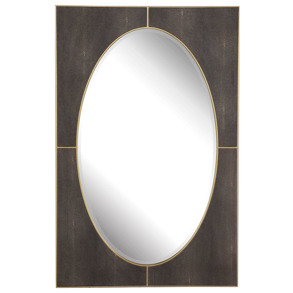 Cyprus Gray Shagreen Mirror