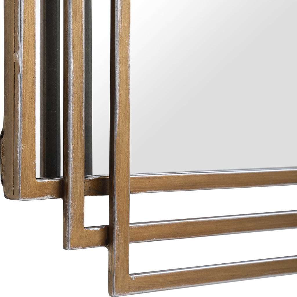 Amherst Brushed Gold Mirror