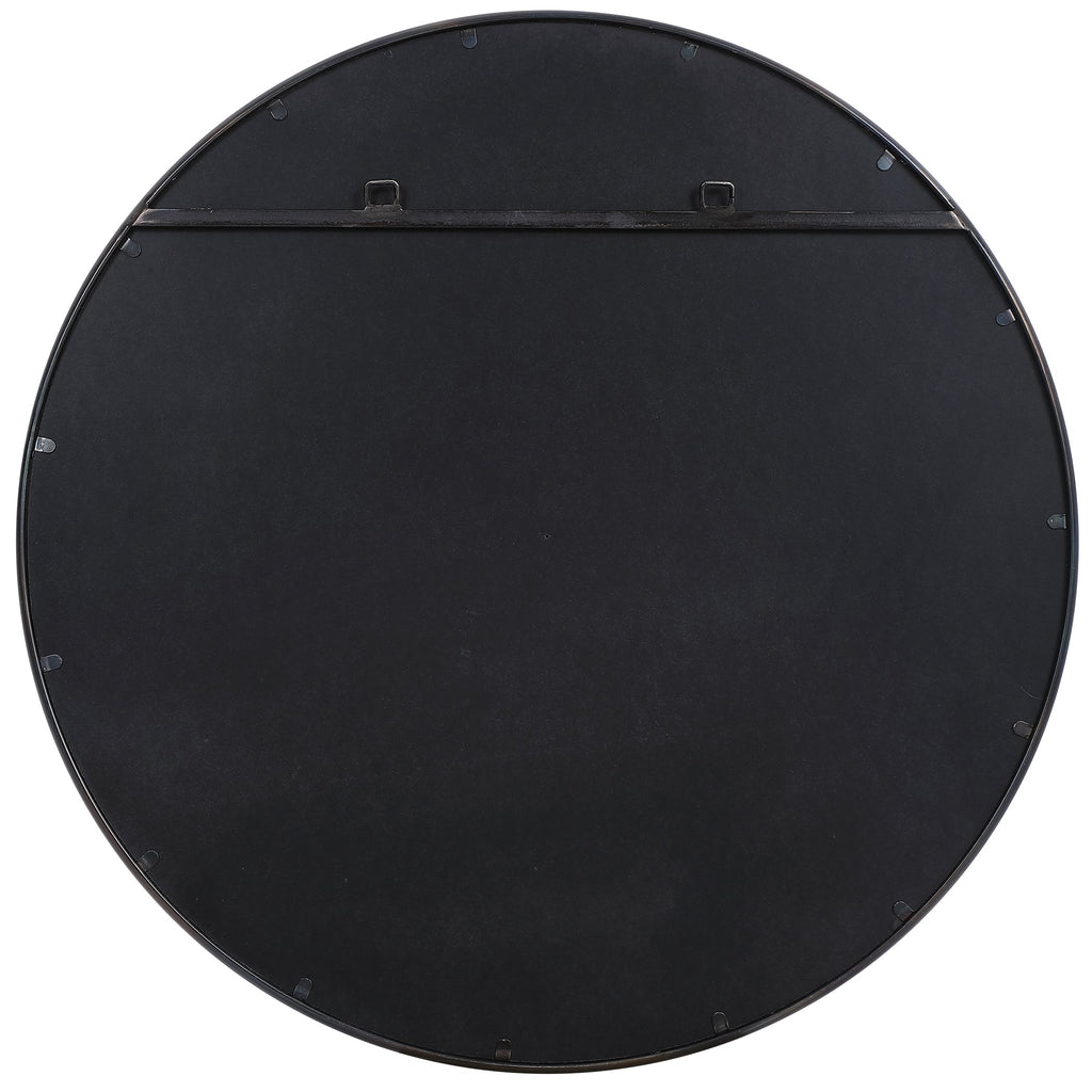 Belham Round Iron Mirror