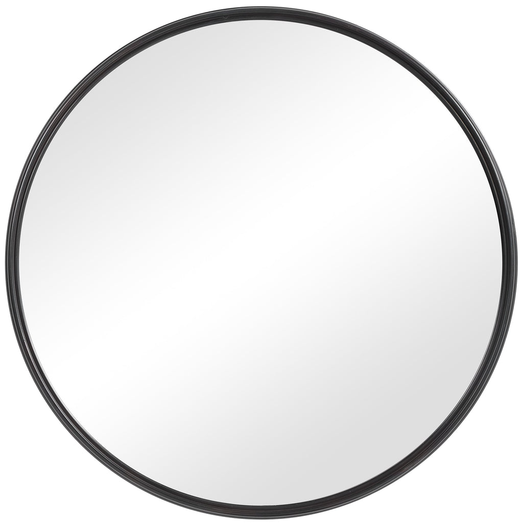 Belham Round Iron Mirror