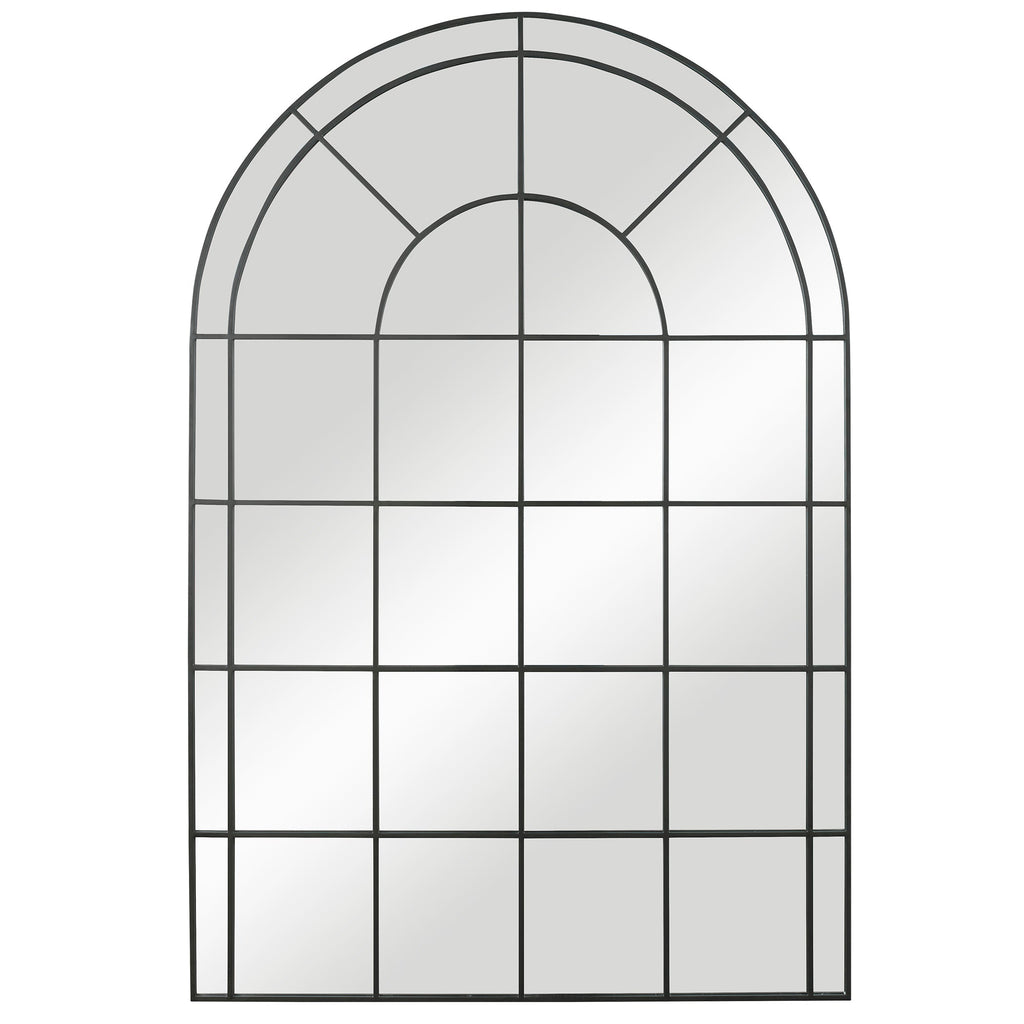 Grantola Black Arch Iron Mirror