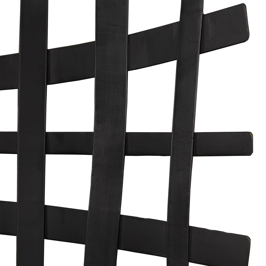 Gridlines Iron Wall Decor