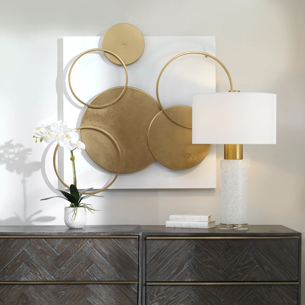 Adagio Golden Disk Wall Art