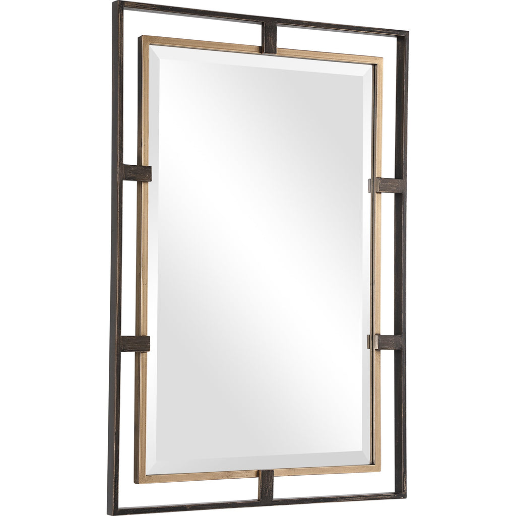 Carrizo Gold & Bronze Rectangle Mirror