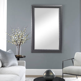 Caldera Textured Gray Mirror