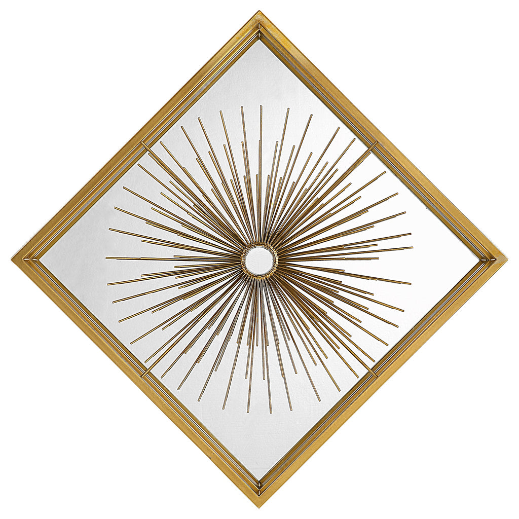 Starlight Mirrored Brass Wall Decor